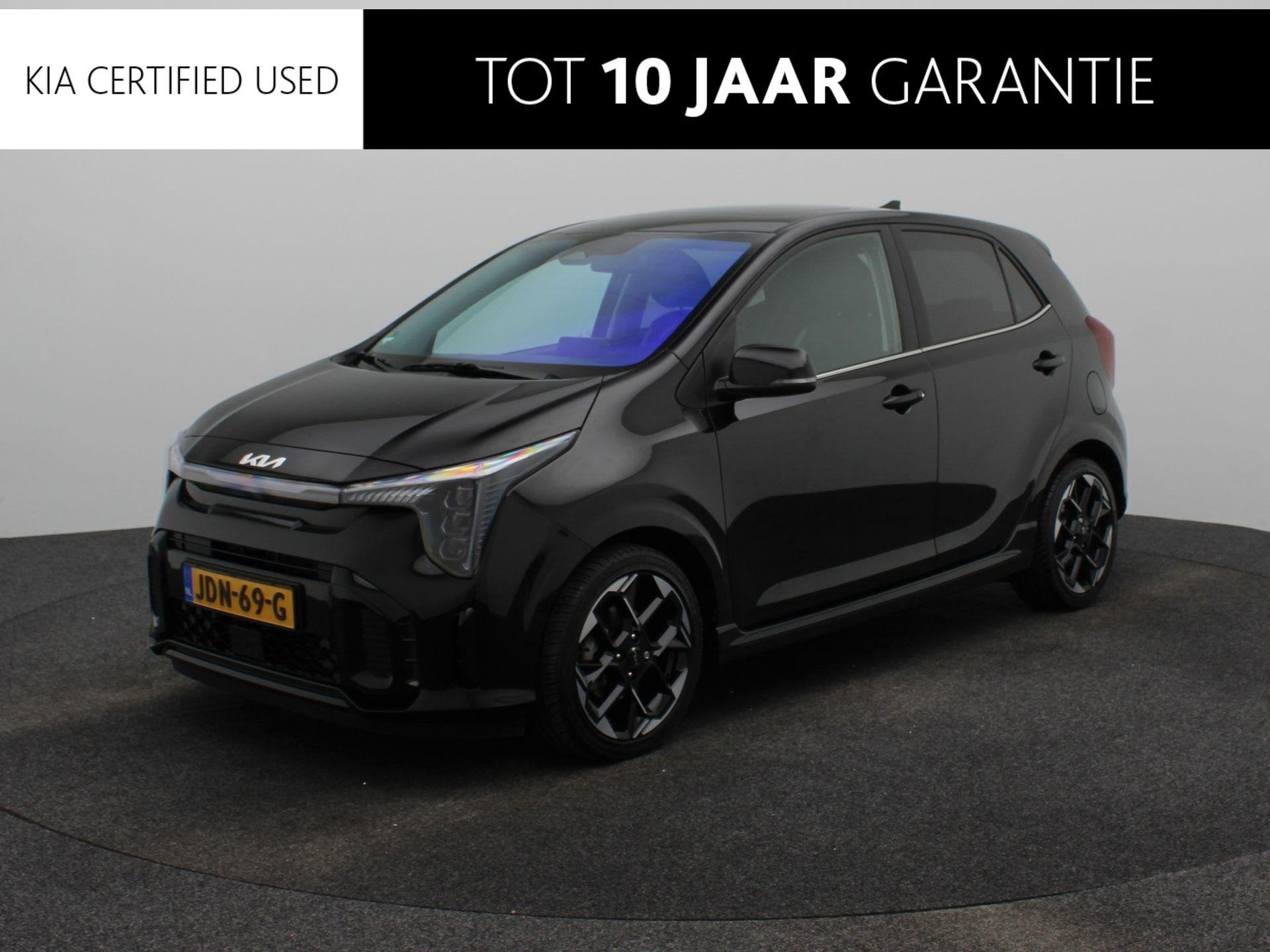 Kia Picanto 1.0 DPI GT-Line Eerste eigenaar | 17 inch | open, 12 maanden, Euro 6, 4 stoelen, Zwart