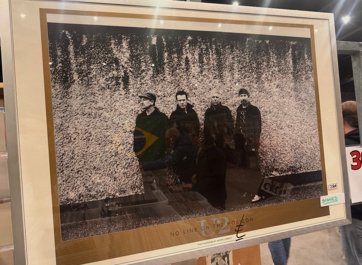 U2 litho gesigneerd, Ophalen, Zo goed als nieuw