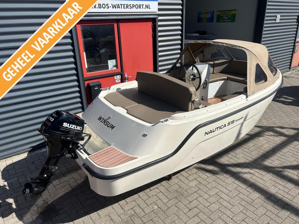 Nautica 515 Tender met 20 pk Suzuki BJ 2022 nieuwstaat!, Overige merken, Tender, Gebruikt, Rondzit