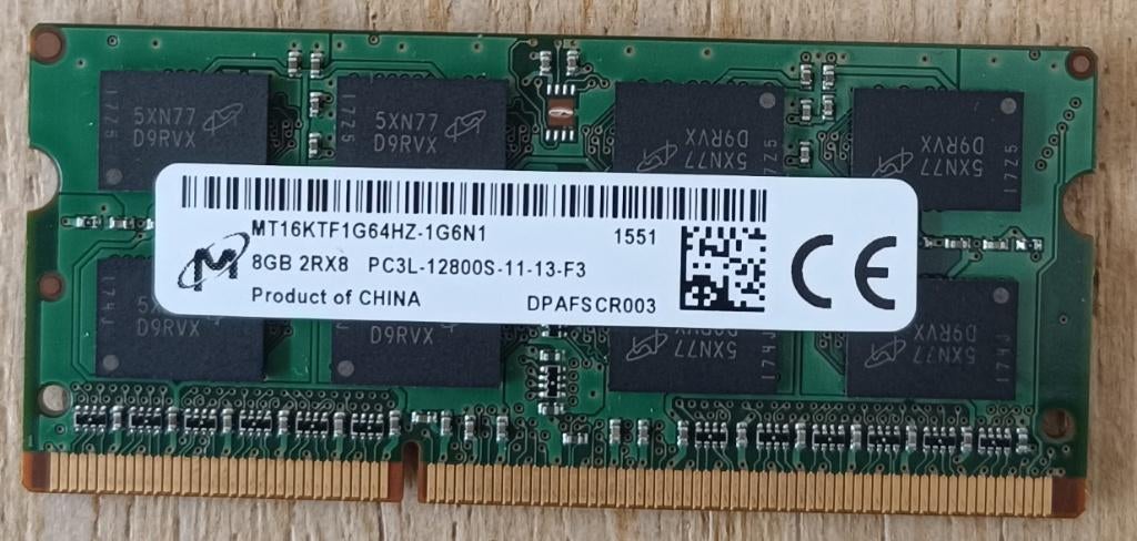 ddr3 geheugen 8GB 2Rx8 PC3L-12800S-11-13-F3 SKhynix, 8 GB, DDR3, Ophalen of Verzenden, Zo goed als nieuw