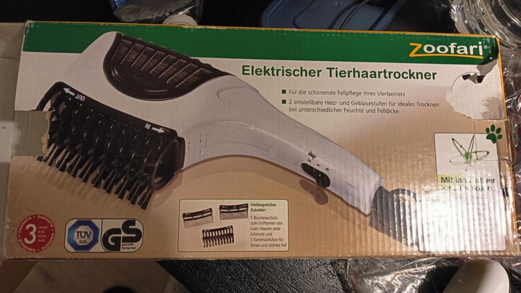 Dieren fohn elektrische borstel nieuw, Ophalen of Verzenden, Nieuw