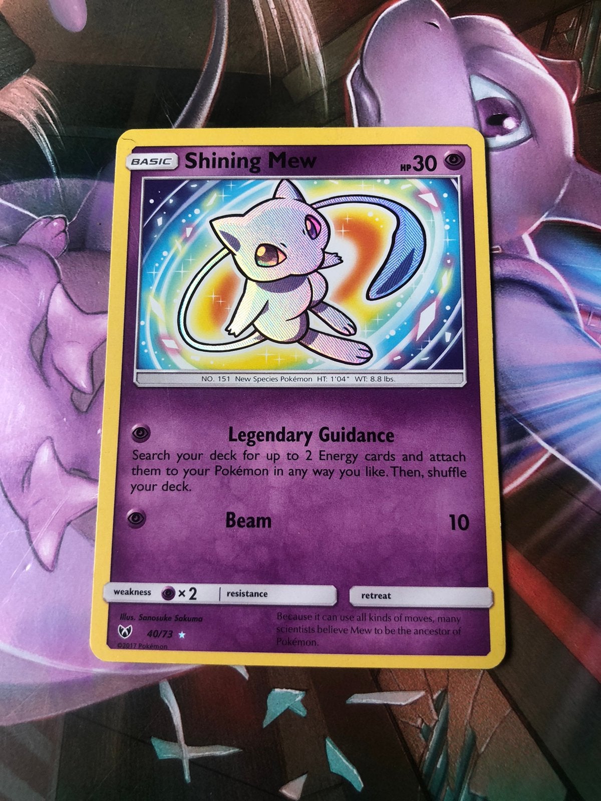 Shiny Mew Pokémon kaart, Ophalen of Verzenden, Zo goed als nieuw