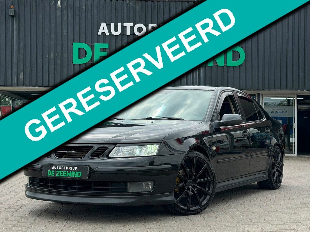 Saab 9-3 Sport Sedan 1.8t Linear|Black on Black|Leer, Auto's, Saab, Voorwielaandrijving, 1998 cc, Stof, Gebruikt