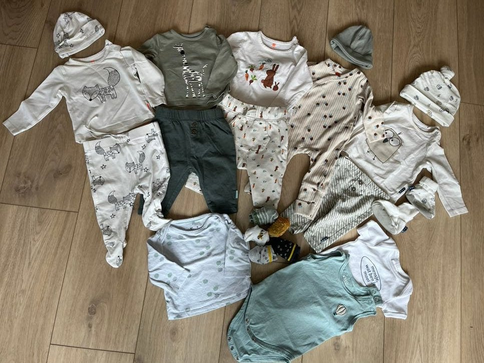 Kleding set baby meisje/jongen maat 50/56 HEMA, Ophalen of Verzenden, Zo goed als nieuw, Maat 56