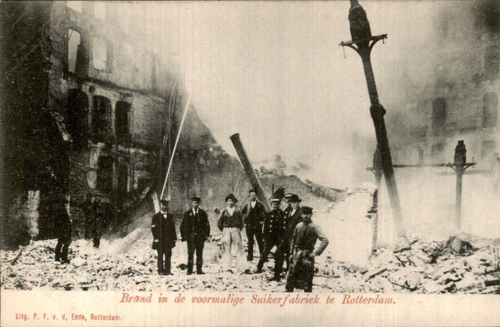 Rotterdam - Suikerfabriek - Brand, Ophalen of Verzenden, Voor 1920, Ongelopen, Zuid-Holland