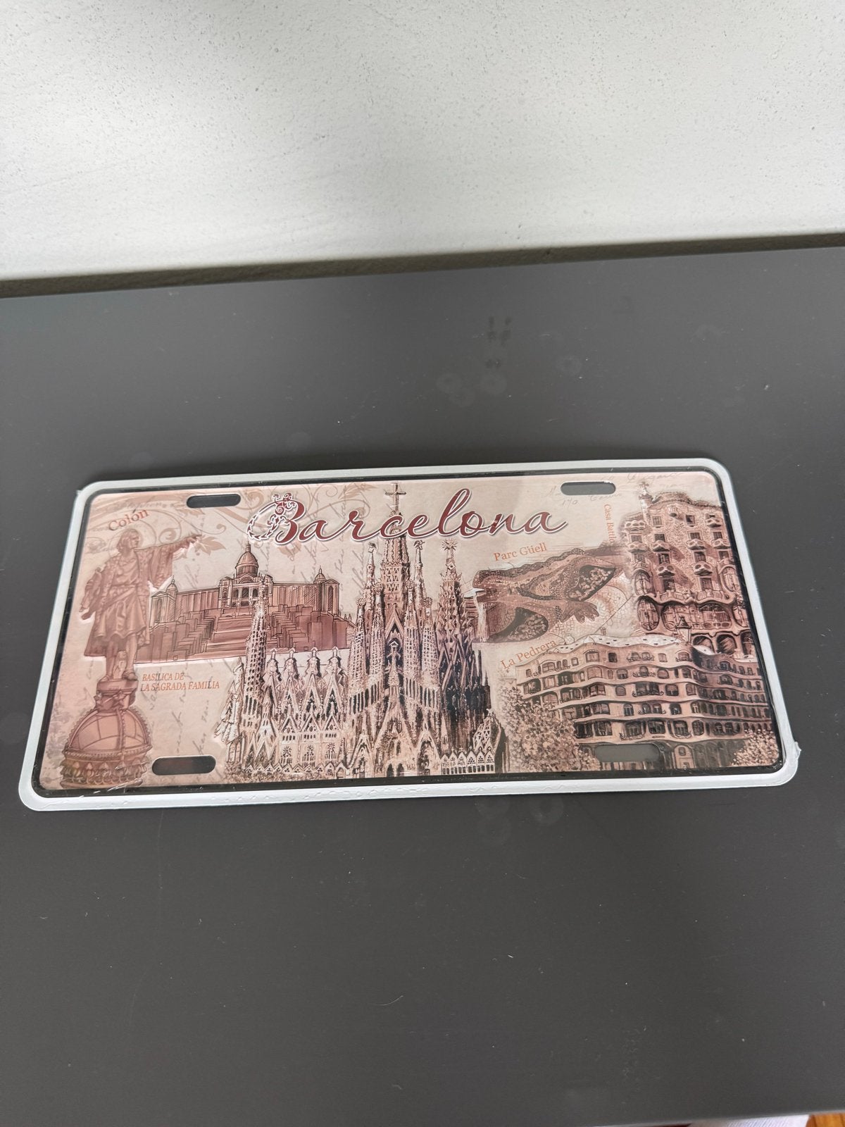 Barcelona Souvenir Nummerplaat - Decoratief, Ophalen of Verzenden, Zo goed als nieuw