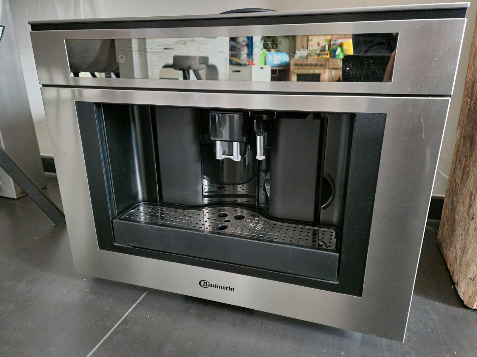 Bauknecht Inbouw Koffieapparaat KMT9145 PT - Nishoogte 45, Ophalen, Gebruikt, Koffiemachine, Koffiebonen