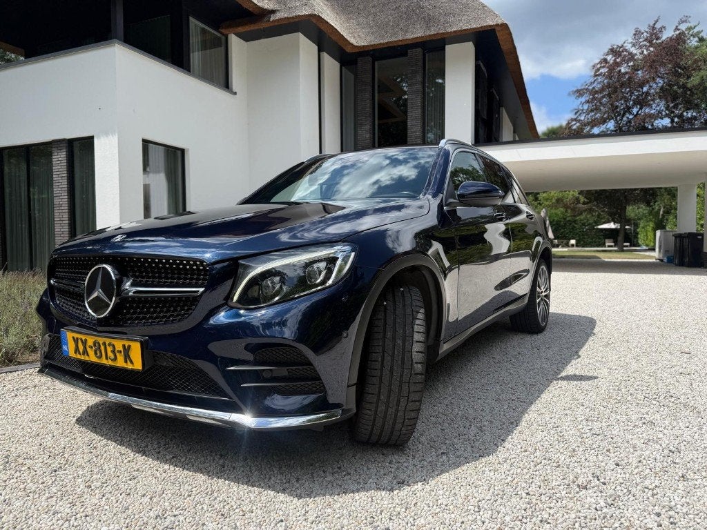 Mercedes-Benz GLC 250 d 204pk 4MATIC 9G-TRONIC Full Options, Blauw, 2500 kg, Leder, GLC