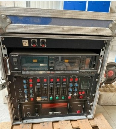 MC Larren audiorack in flightcase, Ophalen, Gebruikt, Audio