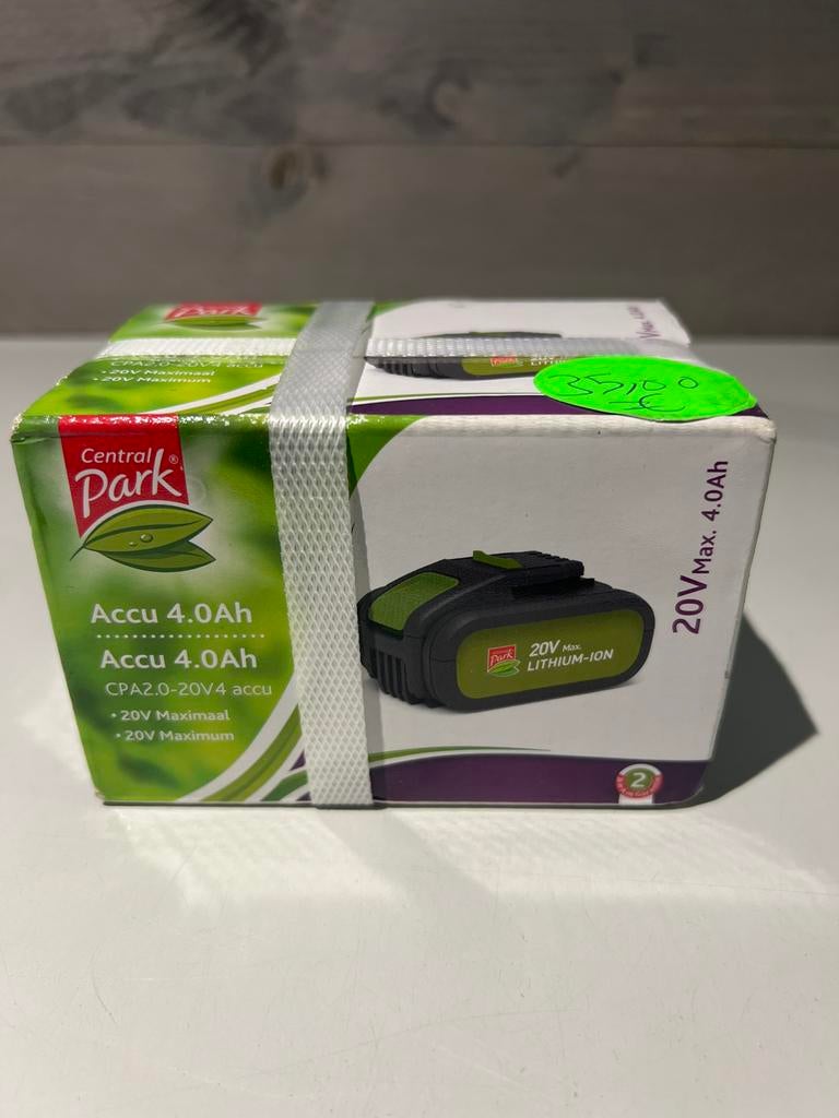 Central Park Accu 4.0Ah 20V Max Lithium-Ion, N, N, Nieuw, Ophalen of Verzenden