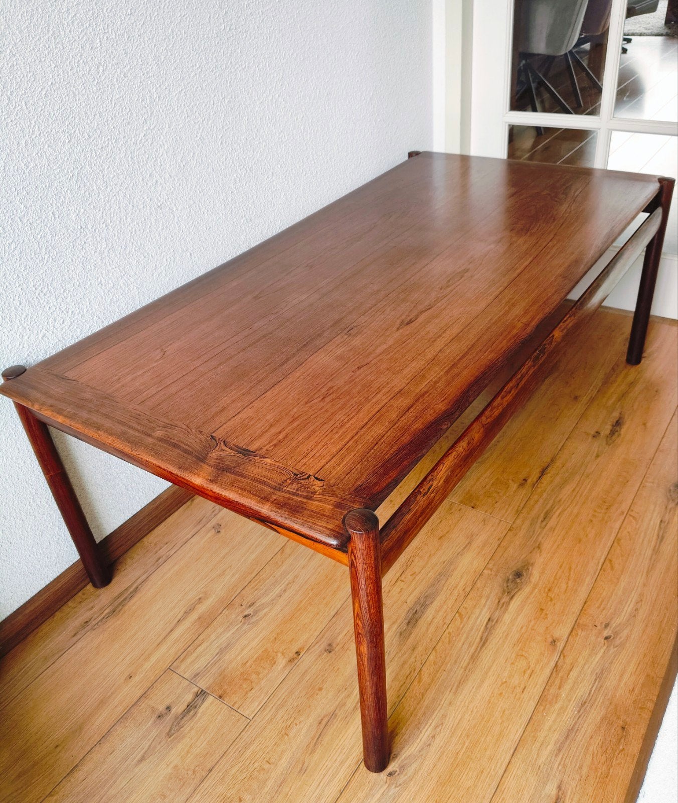 Vintage Scandinavisch retro '60 design salontafel Dysthe, Ophalen, 100 tot 150 cm, 50 tot 100 cm, Rechthoekig