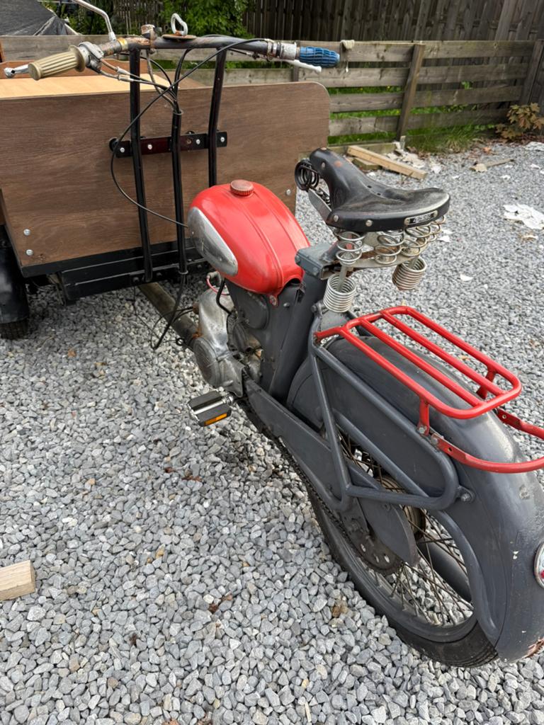 Bakbrommer cyrus 1958 zonder kenteken ruilen /te koop, Fietsen en Brommers, Brommers | Oldtimers, Maximaal 45 km/u, 49 cc, Ophalen