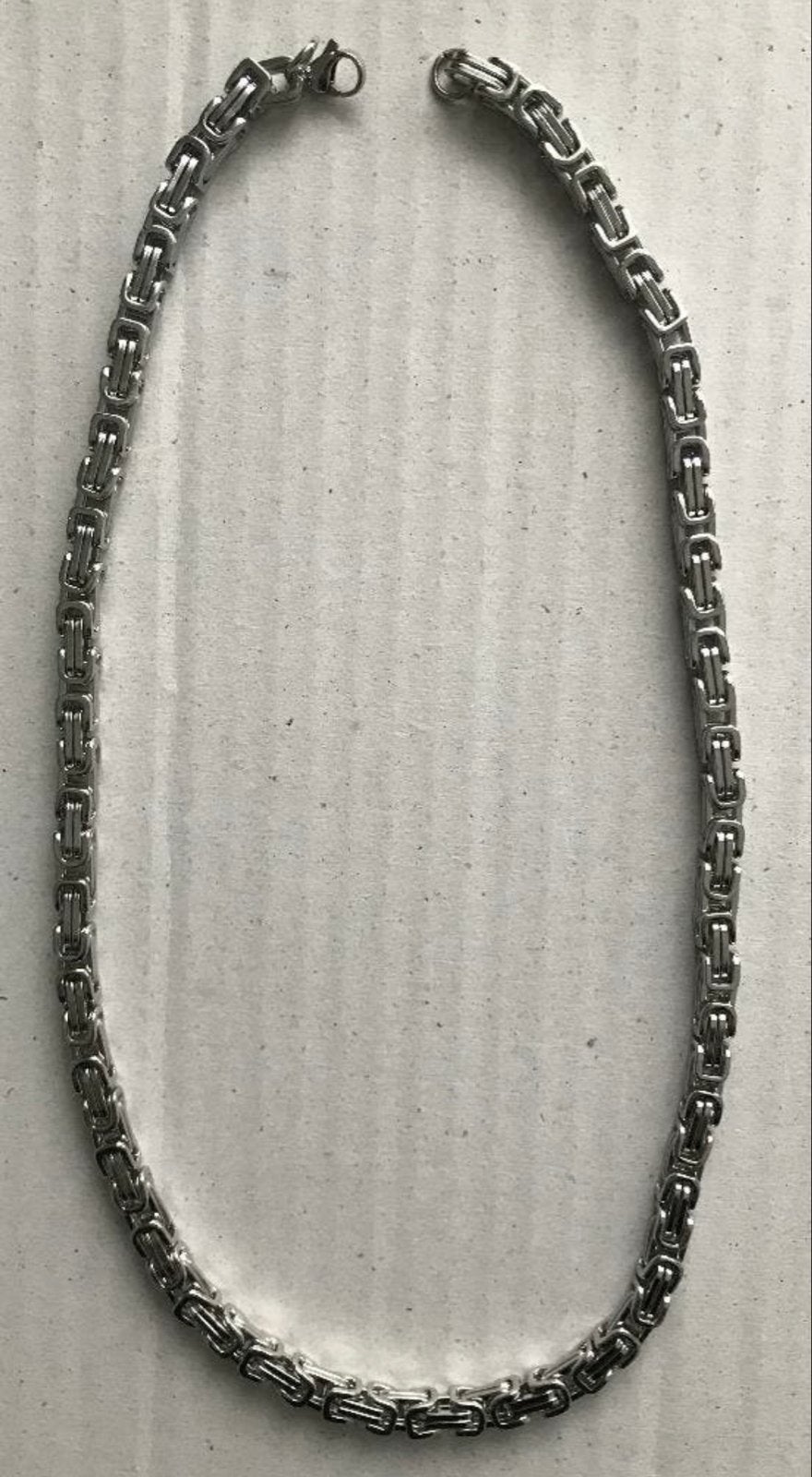 Koningsketting 70 cm Tibet zilver massief nieuw, Ophalen of Verzenden, Nieuw, Zilver, Overige materialen
