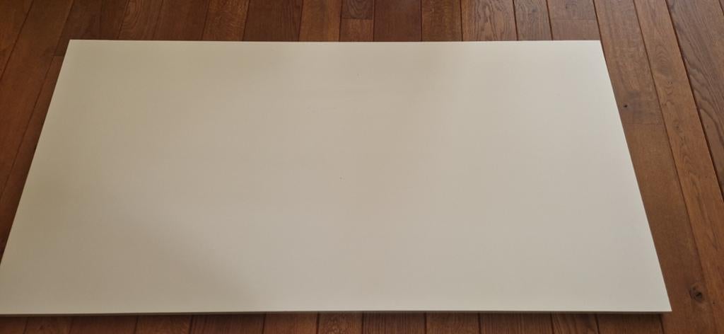 Tafelblad IKEA 150x75, wit met schraag, Ophalen, Gebruikt, Rechthoekig, 50 tot 100 cm
