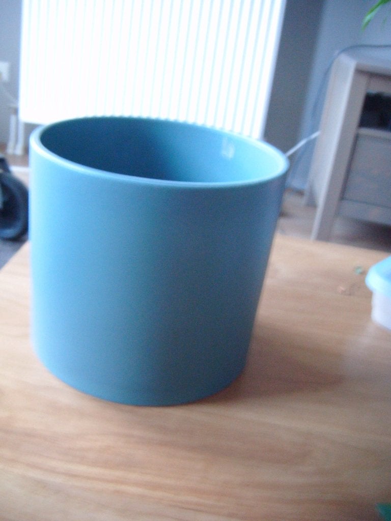 Grote groene bloempot, Tuin en Terras, Gebruikt, Rond, Binnen, Ophalen of Verzenden