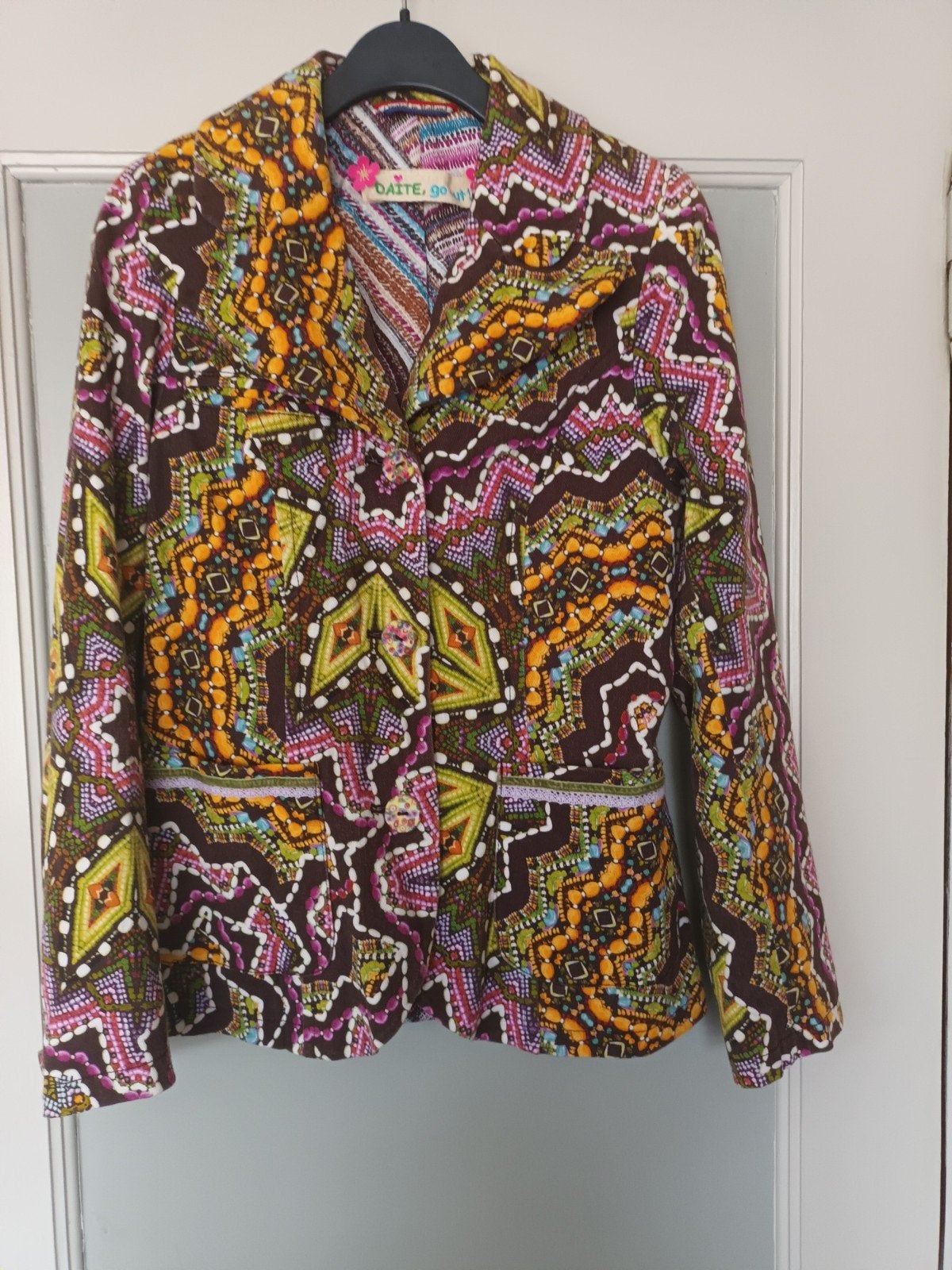 Jasje met kleurrijke print van Daite, Kleding | Dames, Meerkleurig, Ophalen of Verzenden, Zo goed als nieuw, Jasje