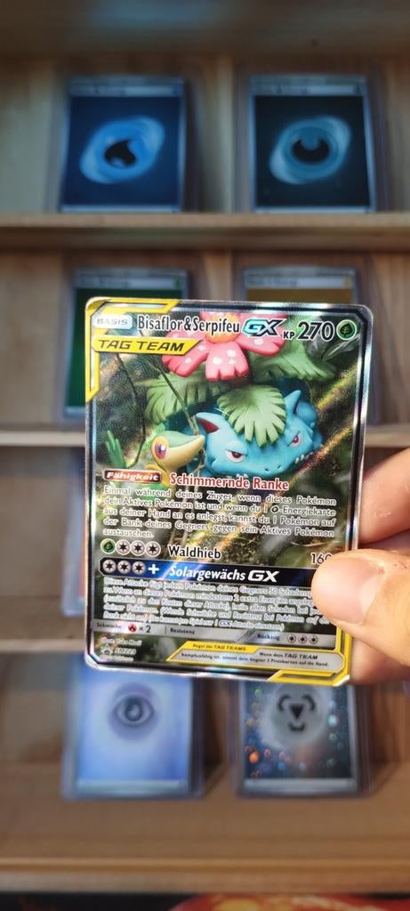 Venusaur snivy Gx te ruil!, Ophalen, Gebruikt, Losse kaart, Foil