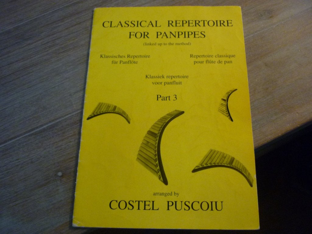 Costel Puscoiu: Classical repertoire for panpipes, Gebruikt, Klassiek, Les of Cursus, Overige instrumenten