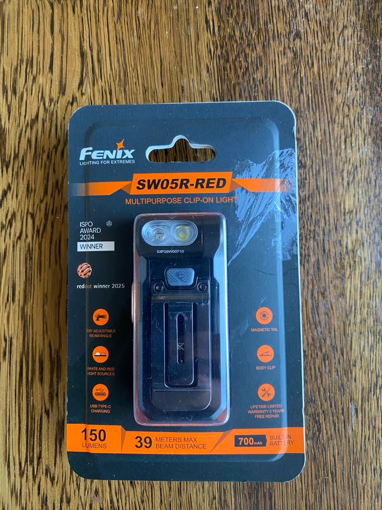 Fenix SW05R-RED Multipurpose Clip-on Licht - Nieuw, Ophalen of Verzenden, Nieuw, Accu