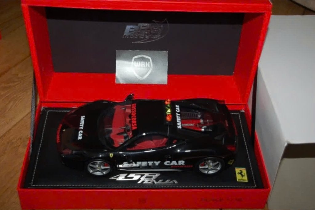 1:18 FERRARI 458 ITALIA SAFETY CAR BBR resin WRH, Verzenden, Gebruikt, Auto, Overige merken