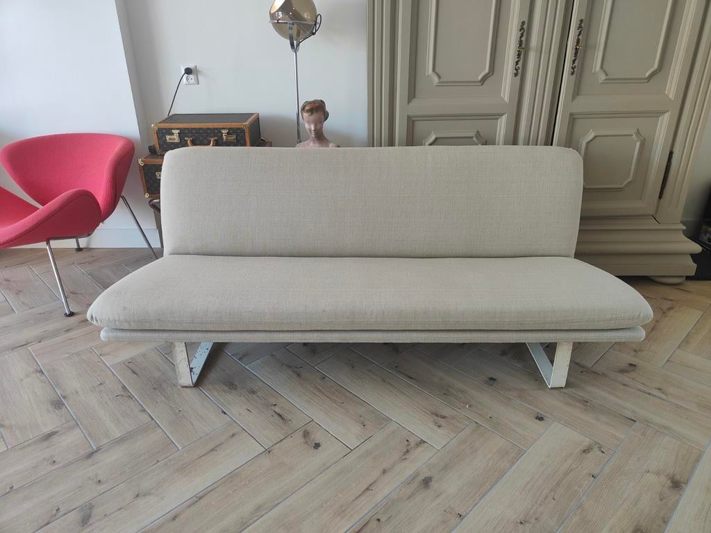 Vintage Artifort C684 3 zits bank sofa Kho Liang Le fauteuil, Ophalen, Gebruikt, 150 tot 200 cm, Tweepersoons
