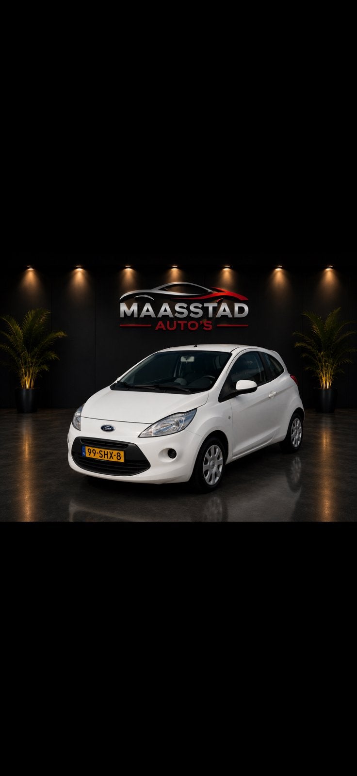 Ford Ka 1.2 69pk 2011 Wit NEW APK, Voorwielaandrijving, 1242 cc, 4 cilinders, 4 stoelen