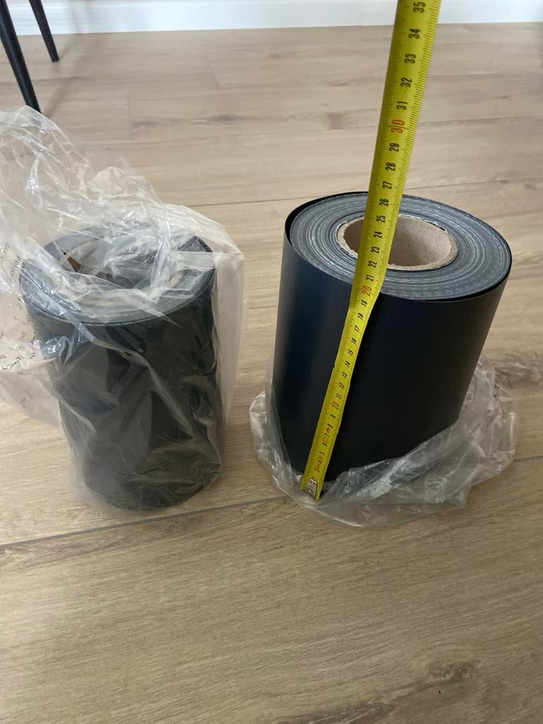 Zwarte kunststof border op rol, 1,5 stuks, Ophalen, Kunststof, Gebruikt, 200 cm of meer