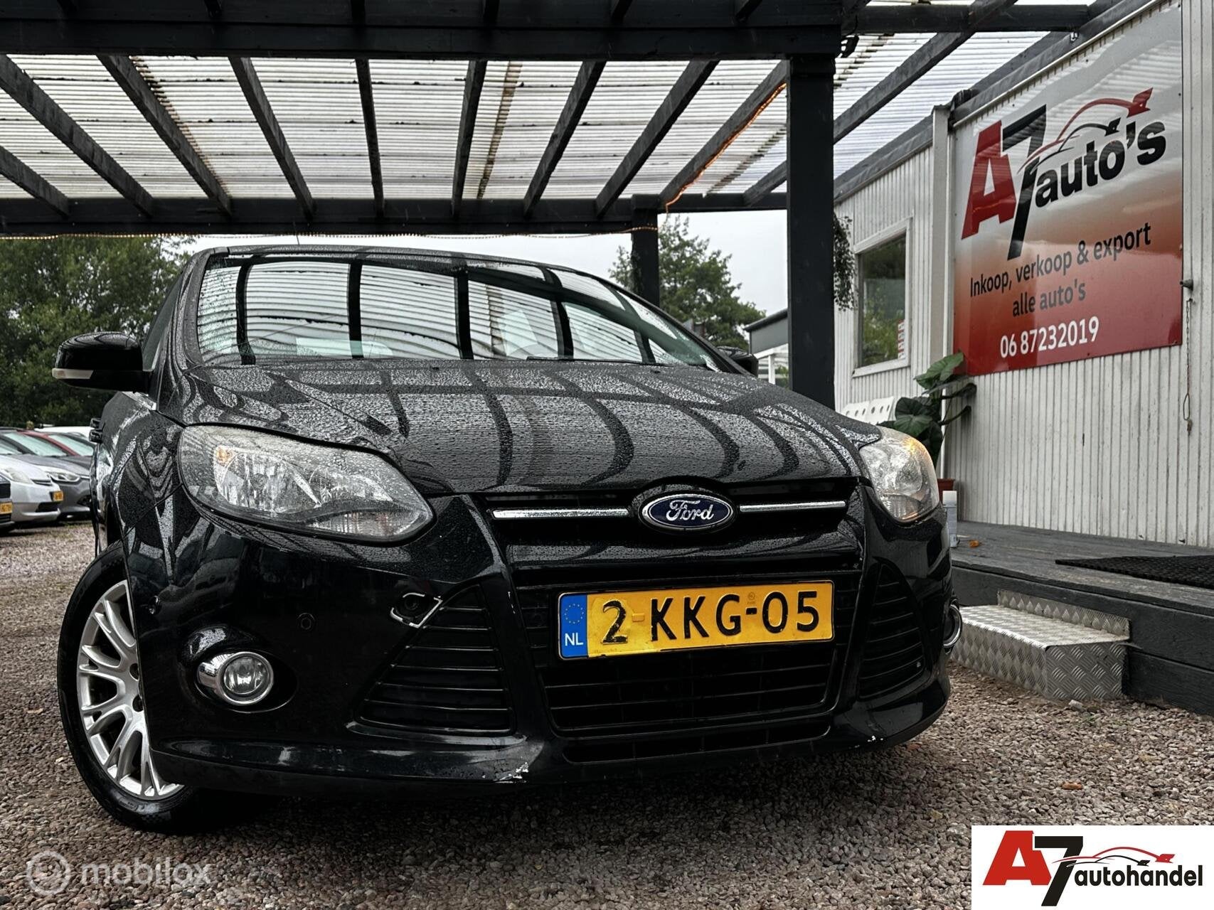 Ford Focus Wagon 1.6 TDCI ECOnetic Lease Titanium, Euro 5, Gebruikt, 4 cilinders, Zwart