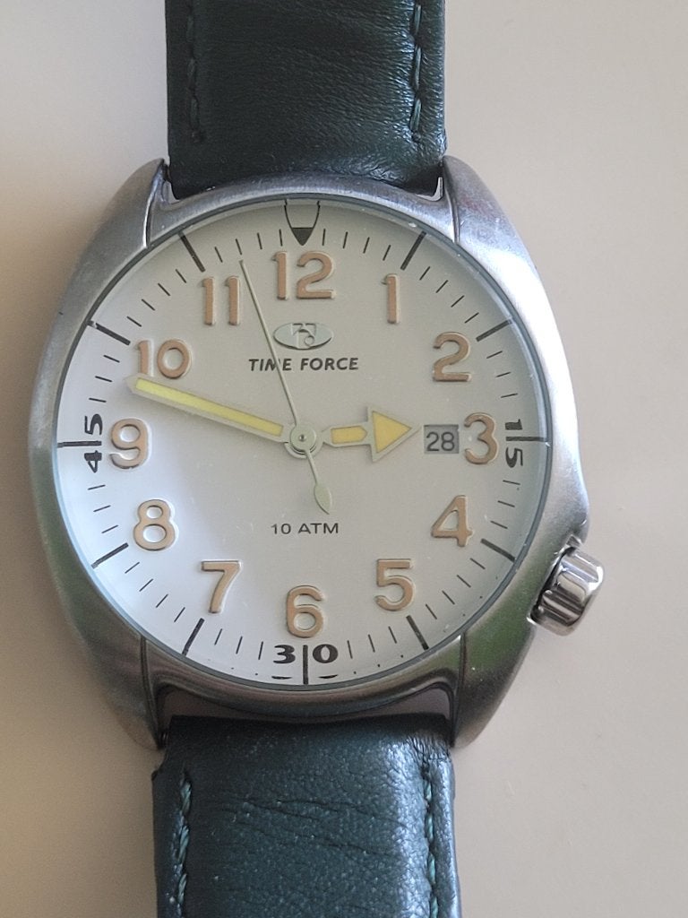 Vintage Time Force Watch -Diver 100 m Quartz - 40mm Men, Overige merken, Staal, Polshorloge, Kunststof