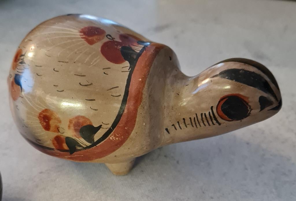 Tonala Mexico schildpad, Verzamelen, Beelden en Beeldjes, Ophalen of Verzenden, Zo goed als nieuw, Dier