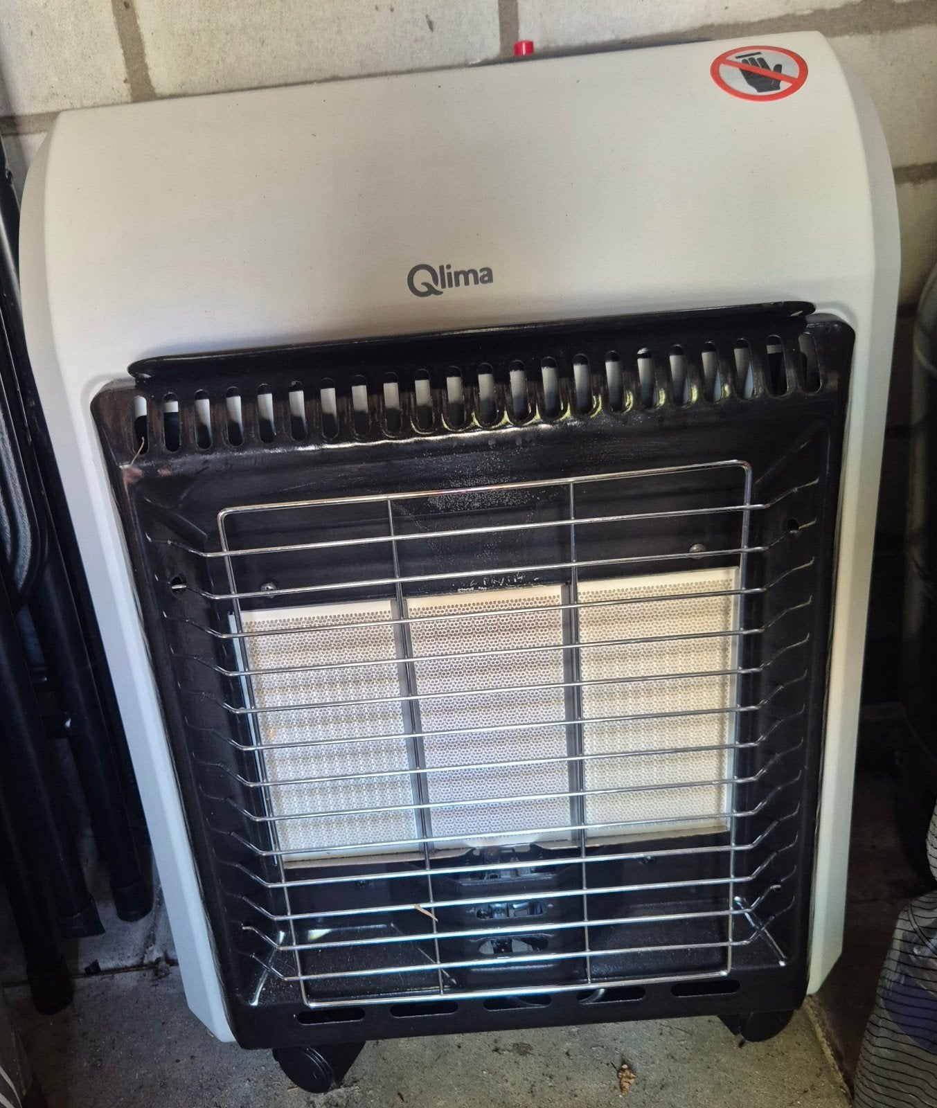 Qlima GH 741 RM Gasrolkachel + Regelaarset, Gas, Ophalen of Verzenden, Zo goed als nieuw, Vrijstaand