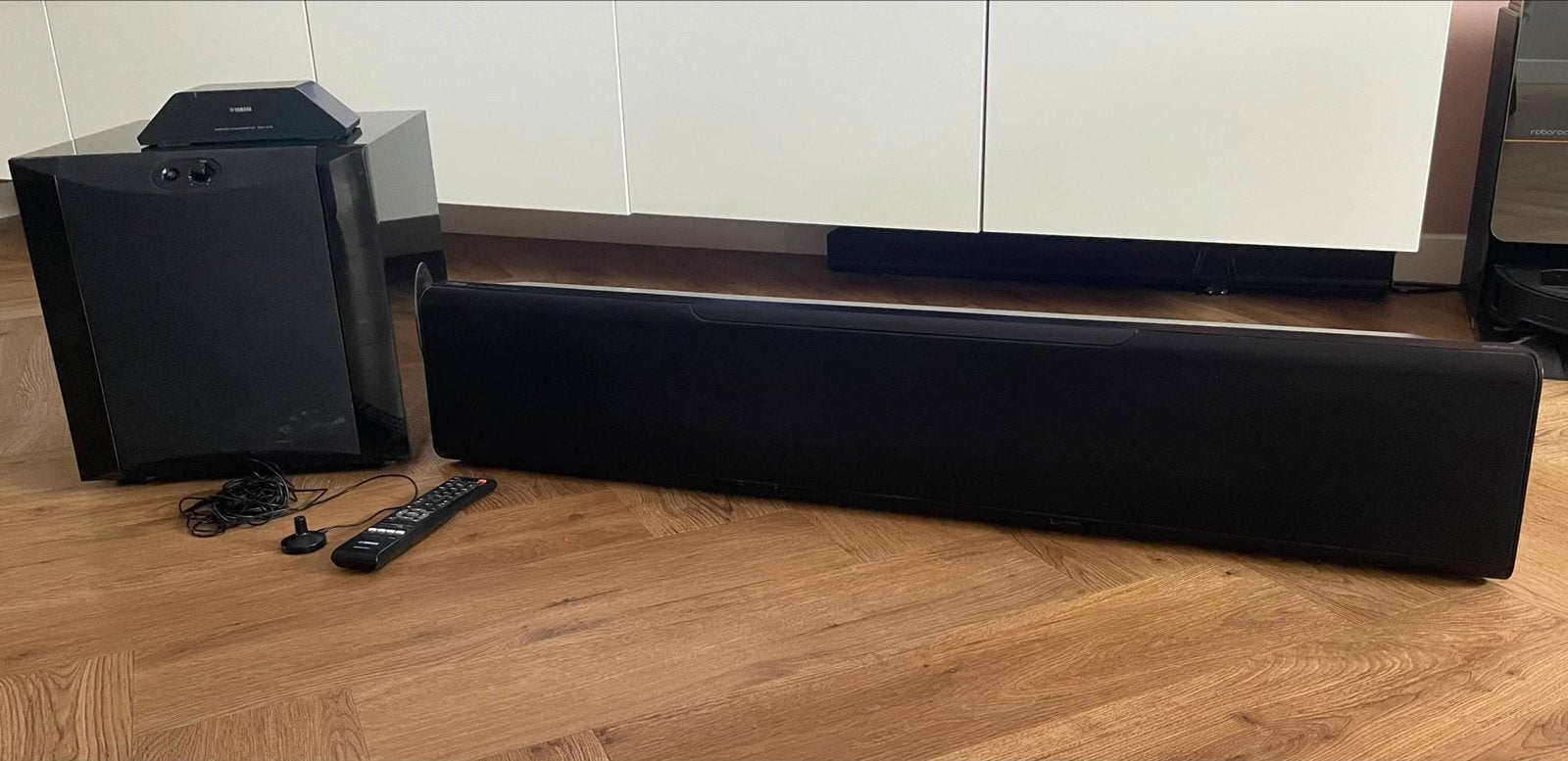 Yamaha YSP-5600 Soundbar met NS-SW300 Subwoofer & SWK-16, Ophalen of Verzenden, Gebruikt, Soundbar, Overige merken