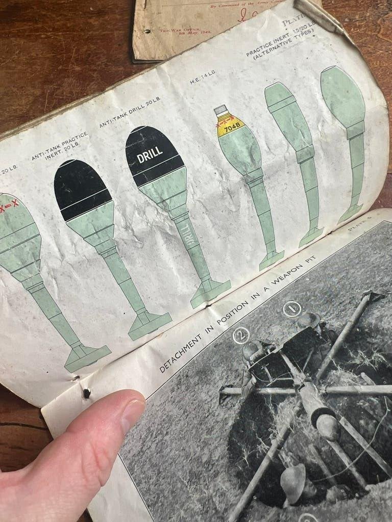 WO2 Brits voorschrift Spigot Mortar Mortier zeldzaam 1942, Verzenden, Engeland
