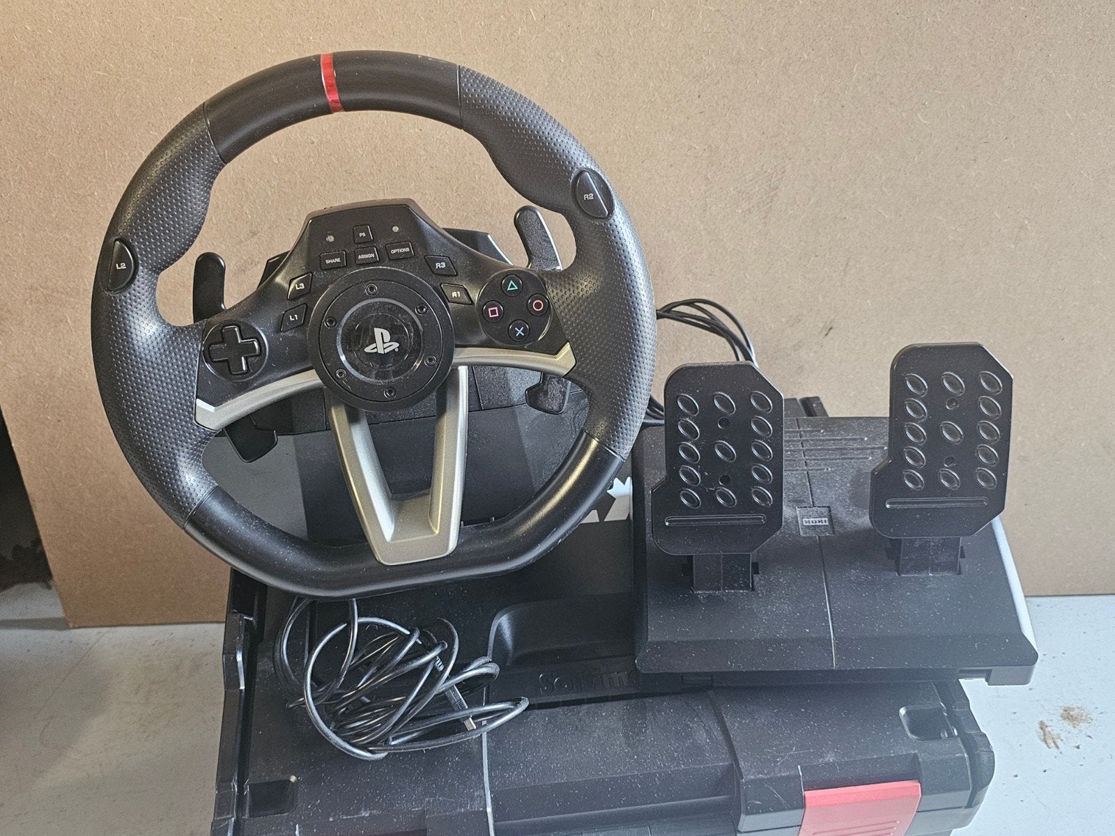 Hori Racing Wheel Apex (RWA) stuur met pedalen, Spelcomputers en Games, Ophalen of Verzenden, Gebruikt, Stuur of Pedalen, PlayStation 3