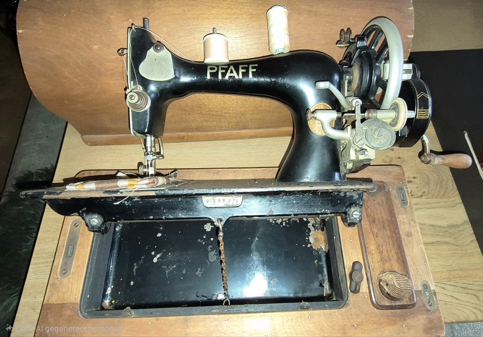 Antieke Pfaff 11 Naaimachine met Houten Koffer, Antiek en Kunst, Antiek | Naaimachines, Ophalen