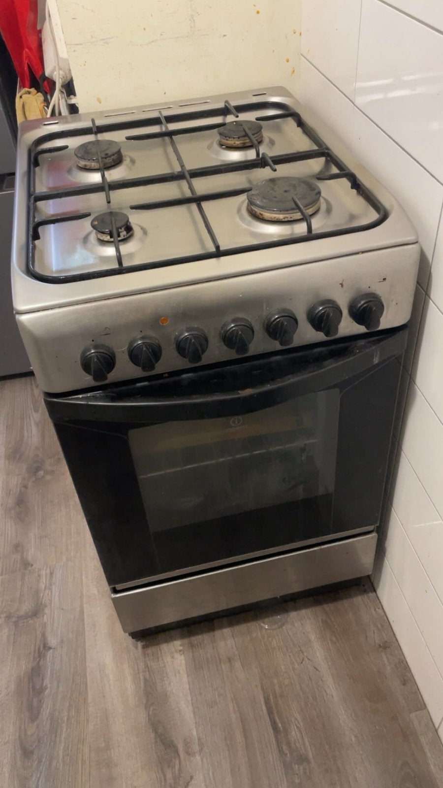 Vrijstaand gasfornuis met oven, Gebruikt, 60 cm of meer, Gas, Vrijstaand
