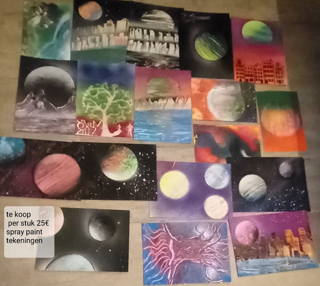 Spray paint tekeningen, Ophalen, Nieuw, Overige typen