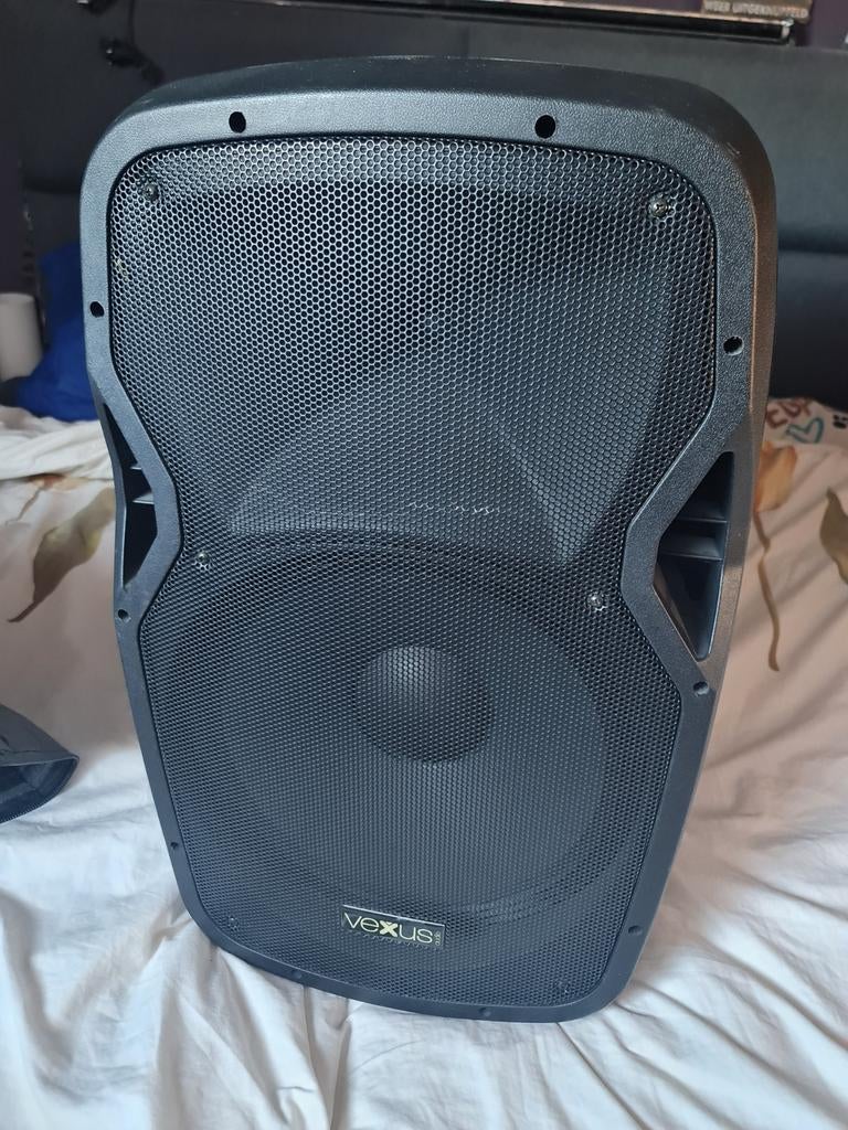 2 stuks Venus 15" actieve fullrange speakers, Audio, Tv en Foto, Luidsprekers, Front, Rear of Stereo speakers, 120 watt of meer