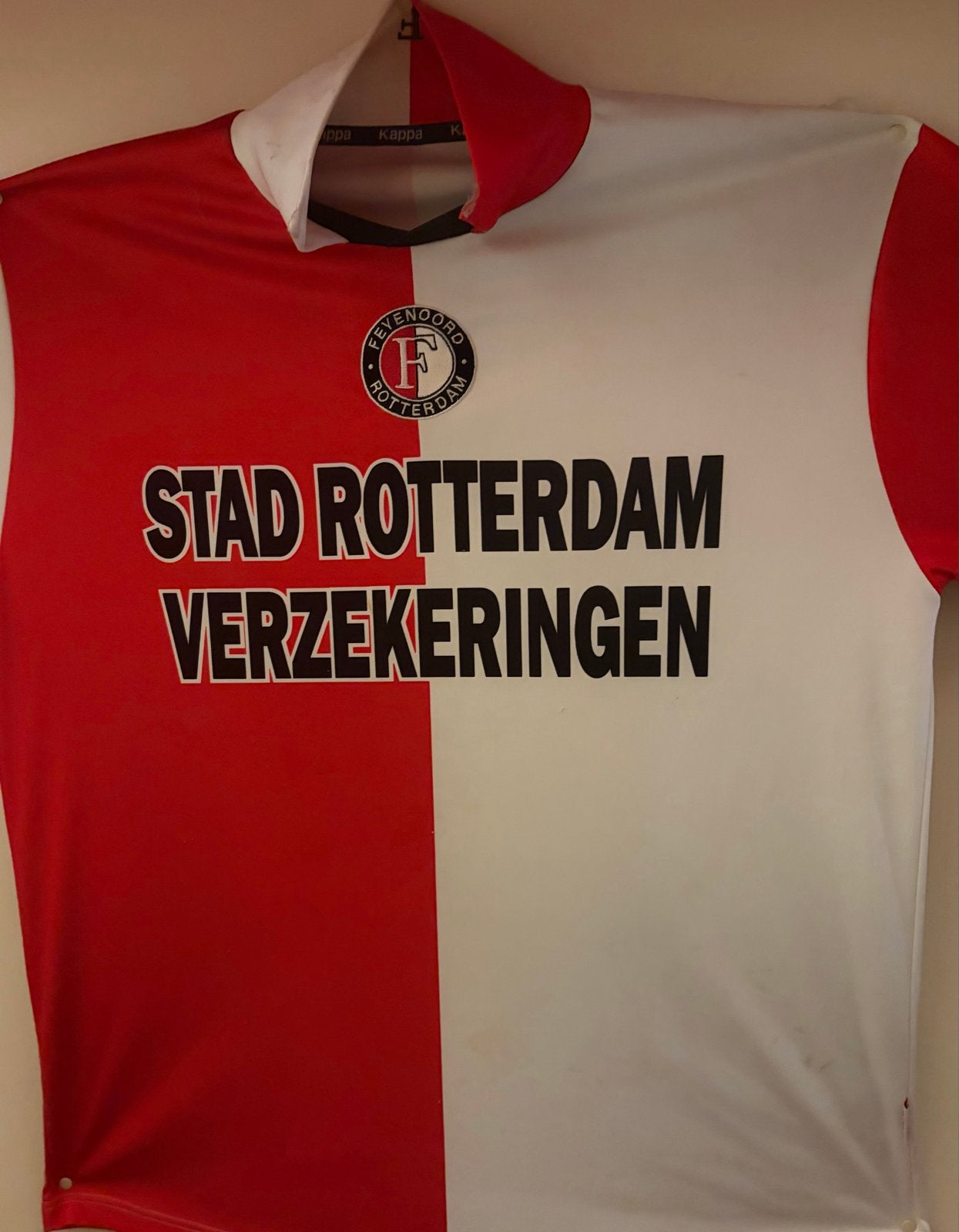 Feyenoord thuisshirt 2001/2002 Europa Cup XL, Ophalen, Maat 56/58 (XL), Voetbal, Gedragen