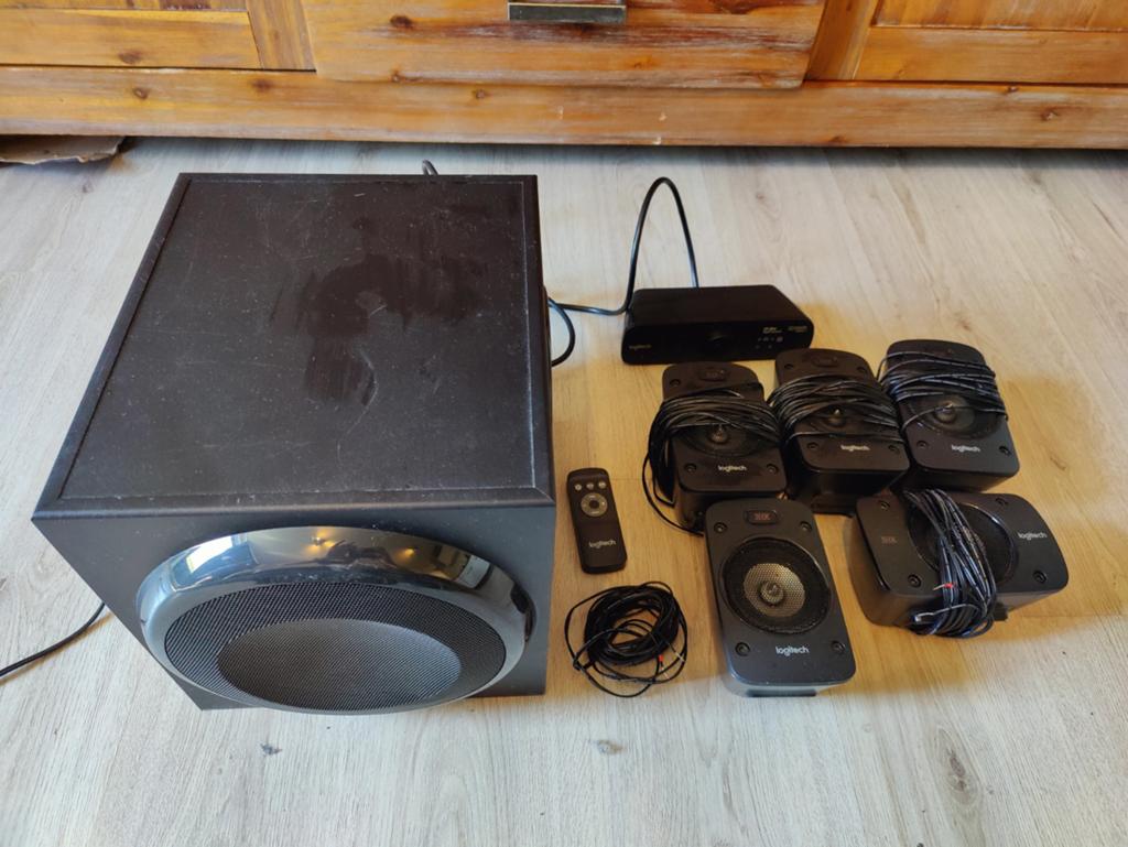 Logitech Z906 5.1 THX Digitaal Surround Sound Systeem, Audio, Tv en Foto, Home Cinema-sets, Gebruikt, 70 watt of meer, 5.1-systeem
