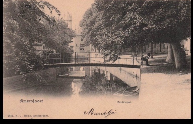 Amersfoort Zuidsingel 1902 klein rond stempel, Verzenden, Voor 1920, Gelopen, Utrecht
