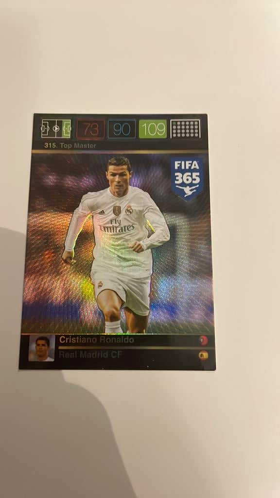 Ronaldo top master kaart panini 2017, Ophalen of Verzenden, Zo goed als nieuw, Plaatje