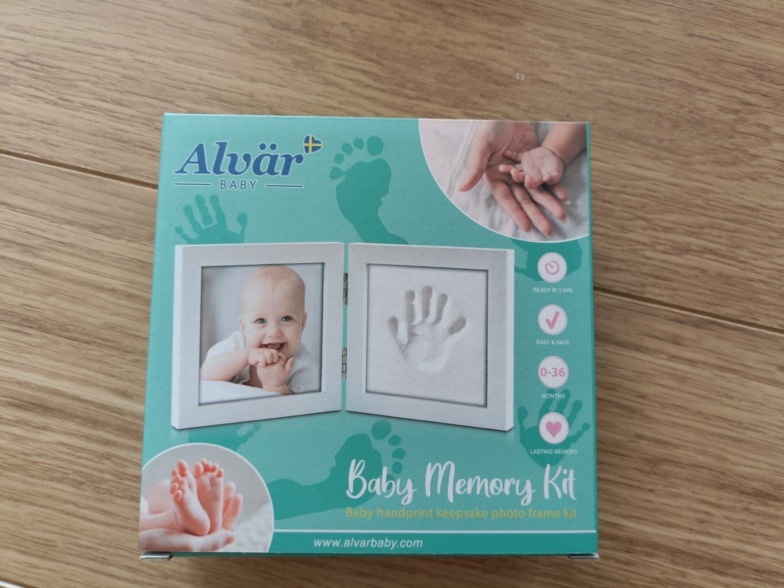 Alvär Baby Memory Kit (Hand- en voetafdruk set), Ophalen of Verzenden, Nieuw, Kraamcadeau