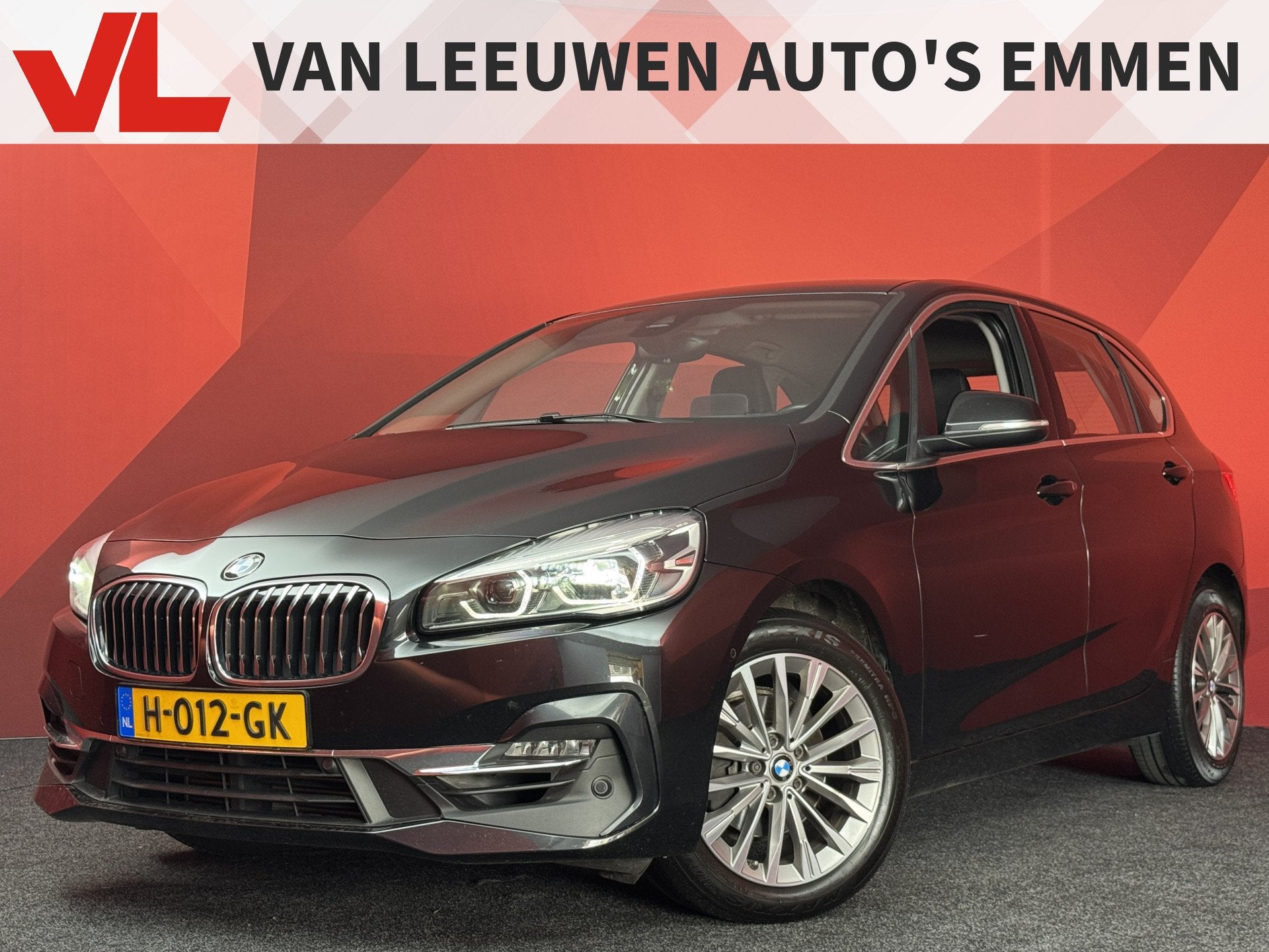 BMW 2 Serie Active Tourer 218i High Executive Edition | HUD, Auto's, Gebruikt, Met garantie (alle), Zwart, 3 cilinders