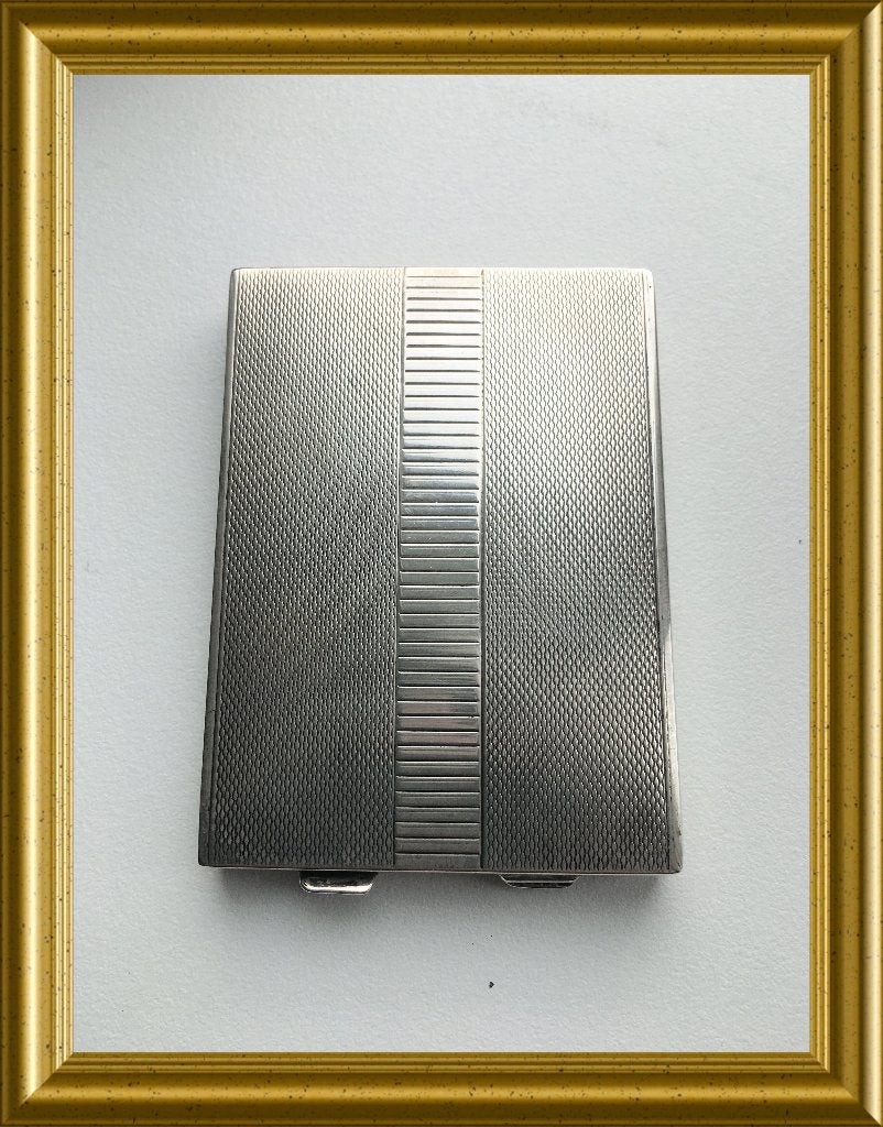 Art deco zilveren (835) poederdoos, Antiek en Kunst, Antiek | Goud en Zilver, Ophalen of Verzenden, Zilver