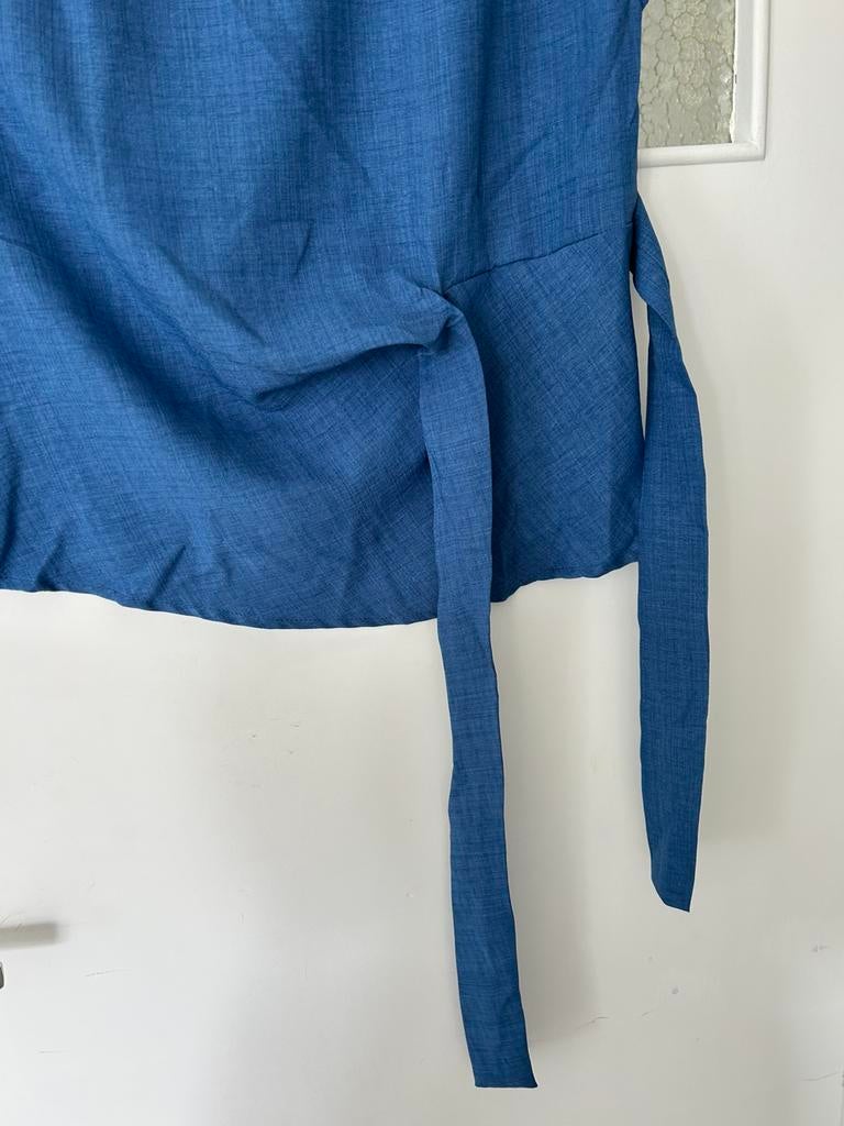 Broekpak dames blauw broek +top nieuw maat M, Ophalen, Nieuw, Maat 38/40 (M), Blauw