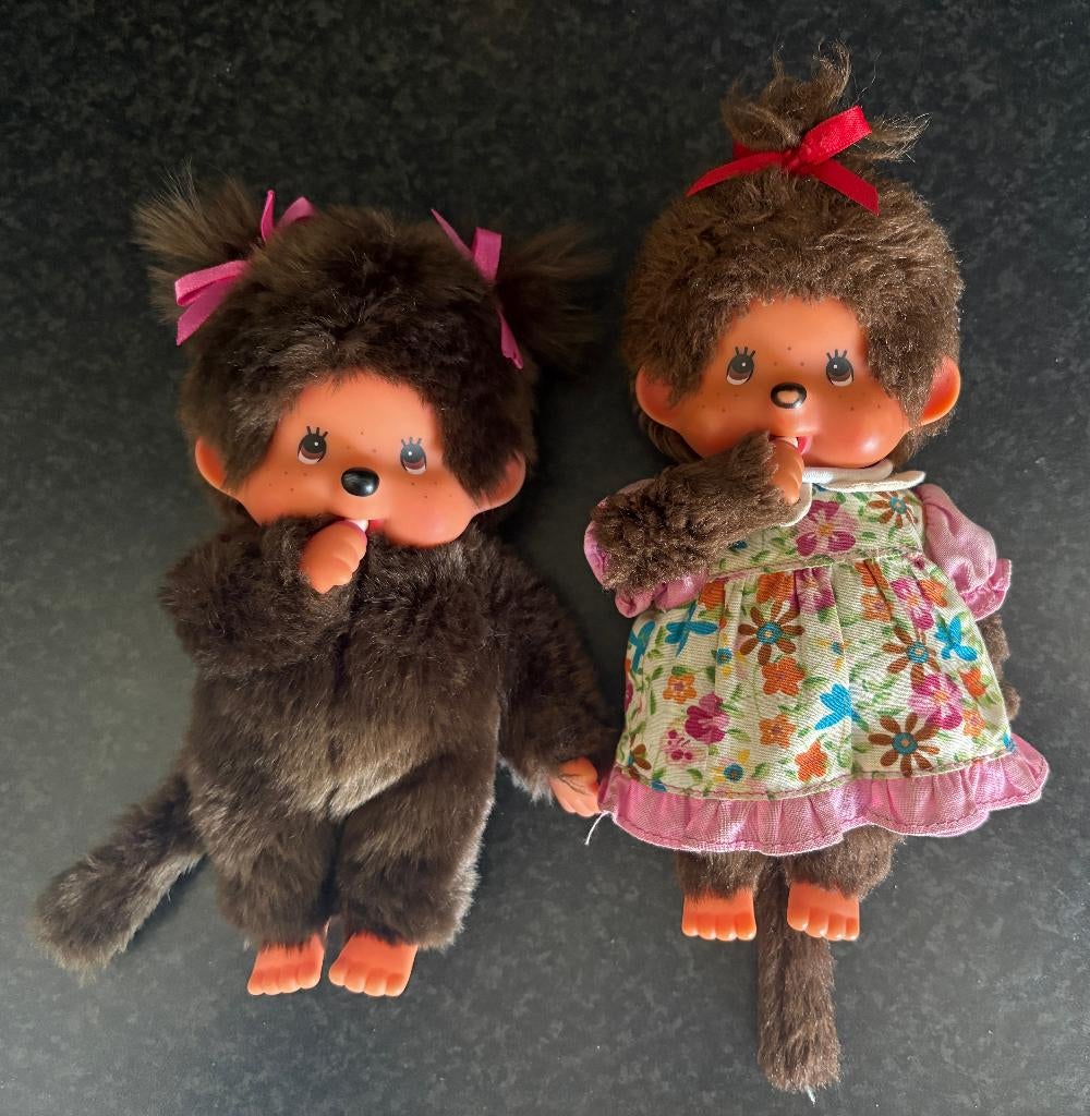 2 monchichi knuffels, Verzamelen, Poppetjes en Figuurtjes, Gebruikt, Ophalen