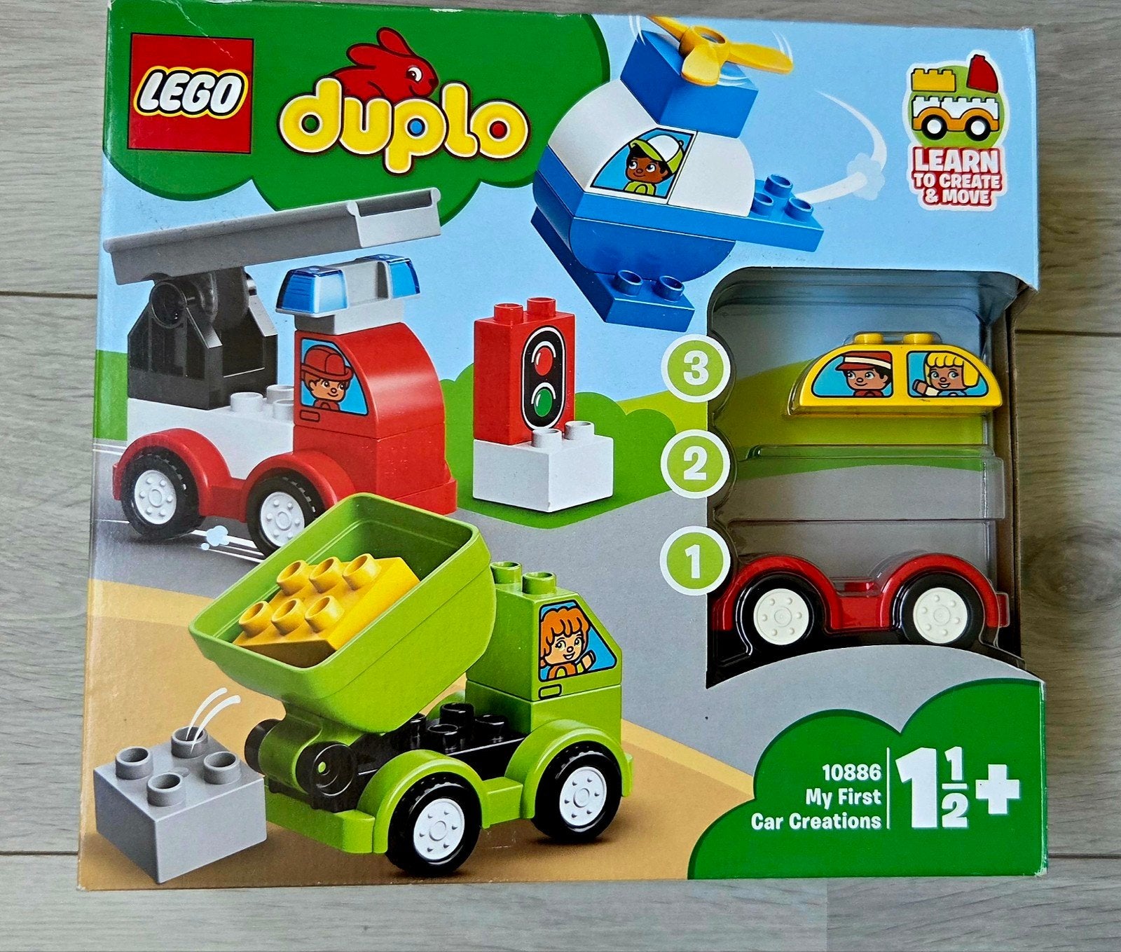 Lego Duplo 10886 Mijn Eerste Auto Creaties, Gebruikt, Compleet, Overige thema's, Ophalen of Verzenden