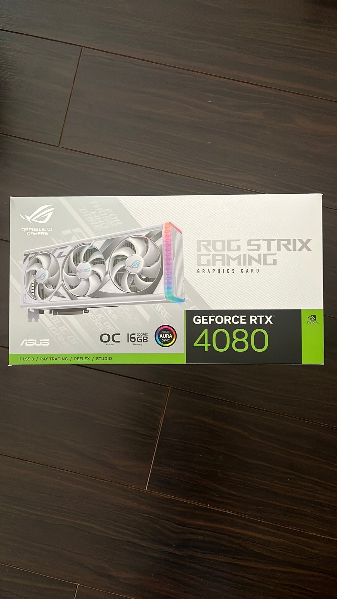 Asus rog strix 4080 WHITE 16gb gddr6x, Ophalen, Zo goed als nieuw, GDDR6, PCI-Express 4