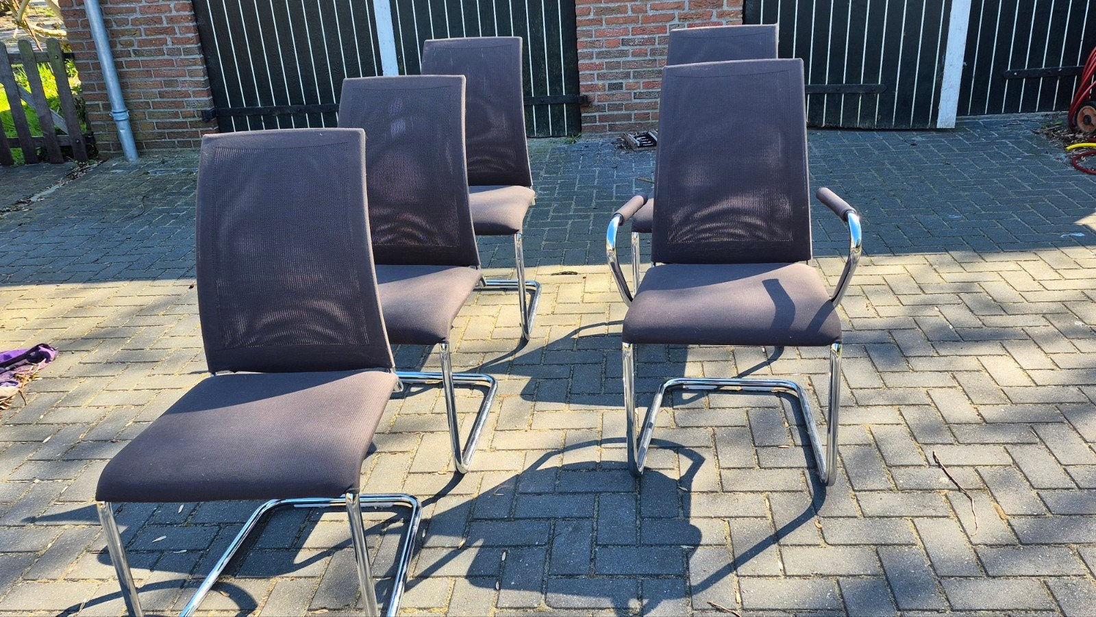 6 Draenert eetkamerstoelen, Ophalen